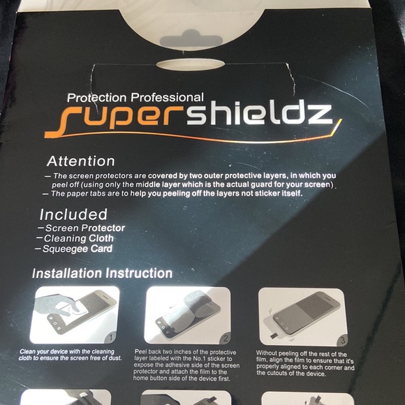 3-Pack Supershieldz Screen Protector for Apple iPad 9.7” HD Clear - Picture 4 of 8